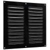Aluminium schoepenrooster opbouw 300 x 300mm - ZWART (1-3030Z)thumbnail