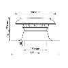 Platdak ontluchting dubbelwandig met aluminium kap Ø 250mmthumbnail