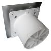 Pro-Design badkamer/toilet ventilator - TREKKOORD (KW100W) - Ø 100mm - RVS gebogenthumbnail