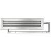 Deurrooster aluminium LxH 300 x 100mm (binnen- en buitendeur) (G34-3010AA)thumbnail