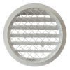 Rond buitenluchtrooster aluminium Ø 150mm - WIT- met grofmazig gaas - hoge doorlaatthumbnail