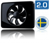 Nedco badkamerventilator Fresh Intellivent design 2.0 | zwartthumbnail