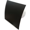 Pro-Design badkamer/toilet ventilator - STANDAARD (KW100) - Ø100mm - gebogen GLAS - mat zwartthumbnail
