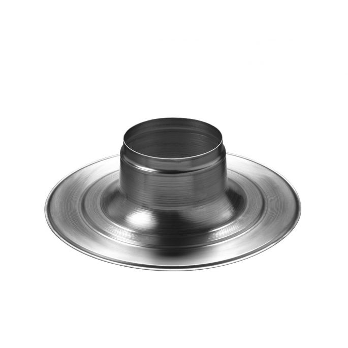 Plakplaat aluminium 130 t.b.v. pijpdakventilatoren Orcon  (0146153)