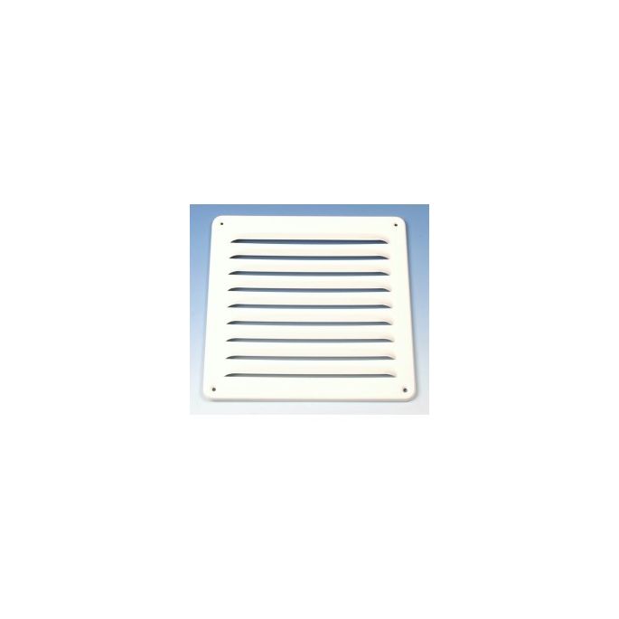 Aluminium schoepenrooster opbouw 250 x 250mm - WIT (1-2525W)