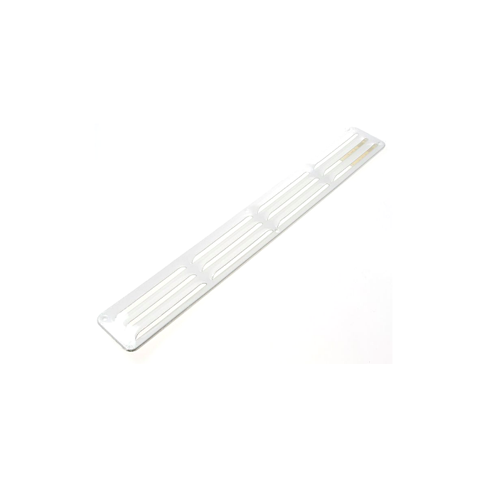 Aluminium schoepenrooster opbouw 650 x 65mm - WIT (1-6506W)