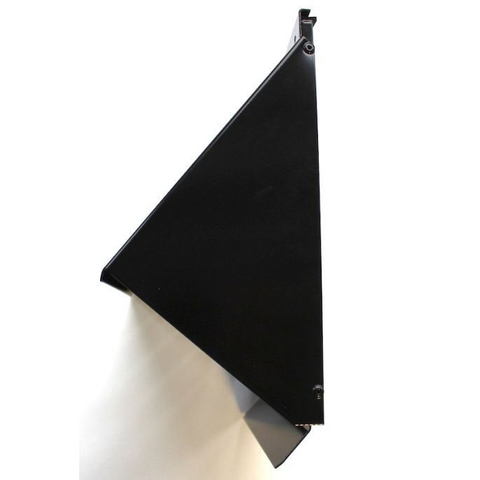 Gevelkap aluminium - hoge doorlaat (geschikt voor WTW) - voor buis 160 t/m 180mm - Zwart