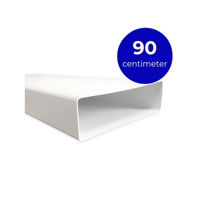 Kunststof rechthoekig kanaal 220 x 90mm (lengte 90cm)