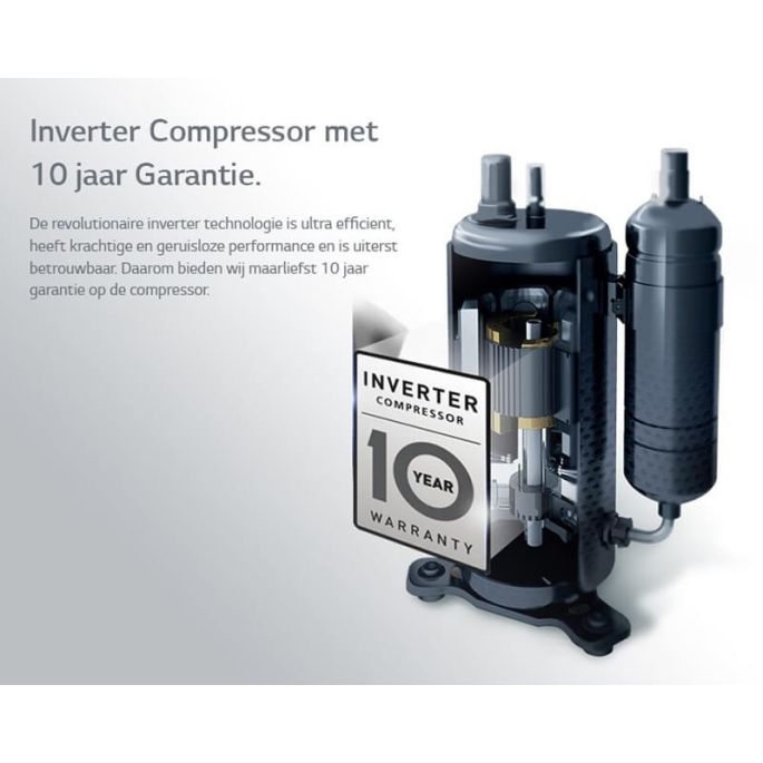 LG Standard Plus airco wandmodel 5.0 Kw | binnen + buitenunit | split-unit