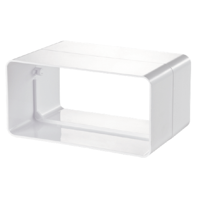 Kunststof verbinding voor kanaal 110 x 55mm