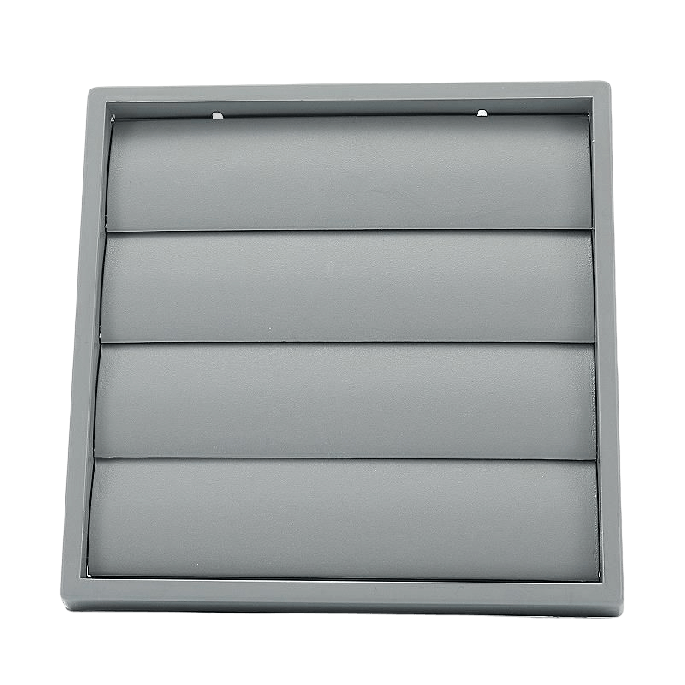 Kunststof overdrukrooster, aansluiting 150mm - GRIJS 