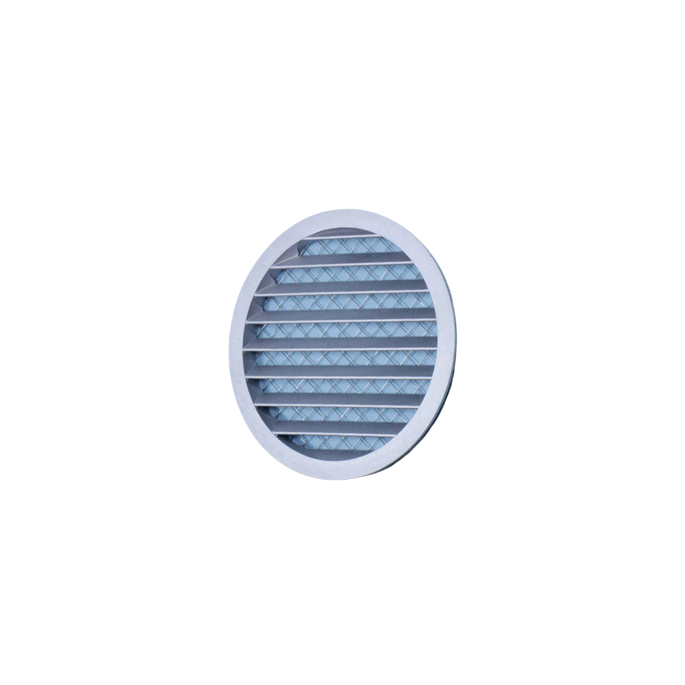 Rond buitenluchtrooster aluminium Ø 315mm met grofmazig gaas - hoge doorlaat