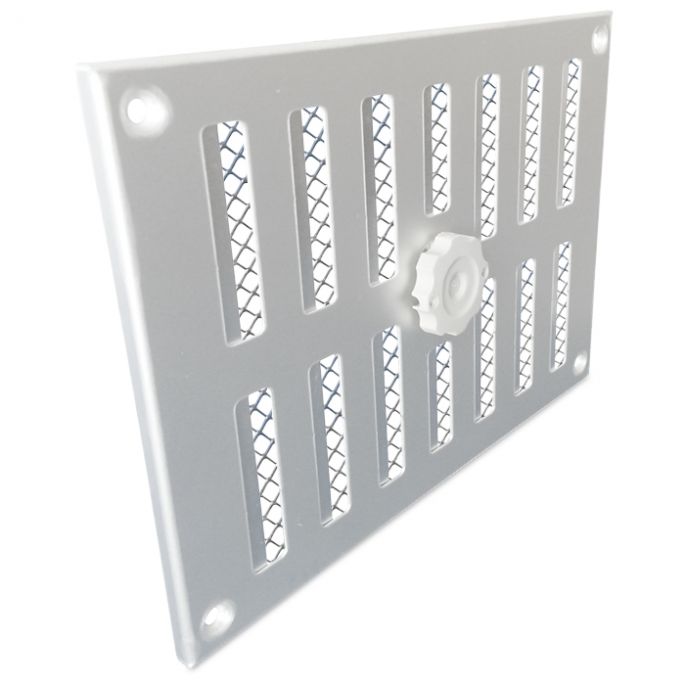 Aluminium afsluitbaar schuifrooster opbouw 215 x 150mm - ALU (3-2115AA)