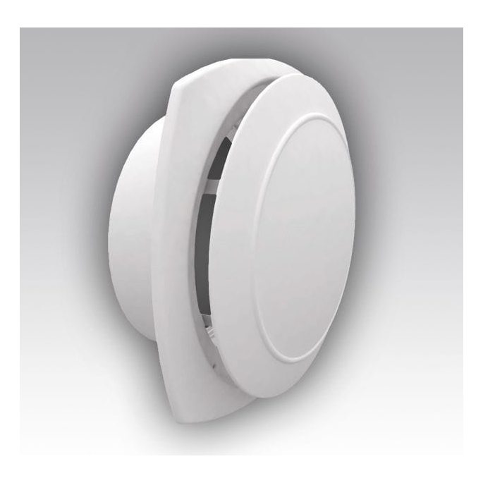 Kunststof verstelbaar luchtventiel | afvoer | diameter 100 mm | met flens