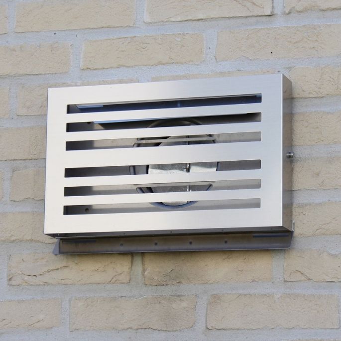 Design gevelkap PREMIUM LINE -BETA- Ø 150mm met terugslagklep - RVS