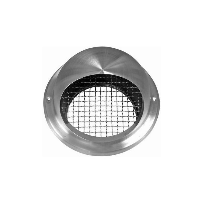 Bolrooster RVS Ø 200mm met grofmazig gaas - hoge doorlaat