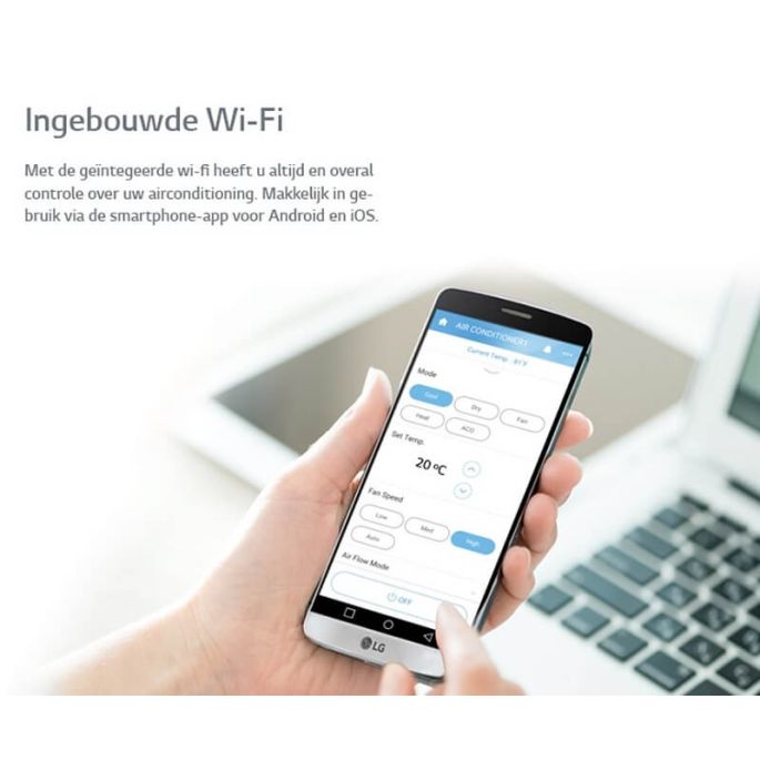 LG Standard Plus airco wandmodel 3.5 Kw | binnen + buitenunit | split-unit