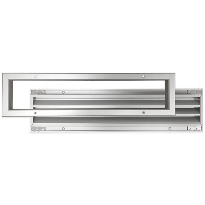 Deurrooster aluminium LxH 500 x 100mm (binnen- en buitendeur) (G34-5010AA)