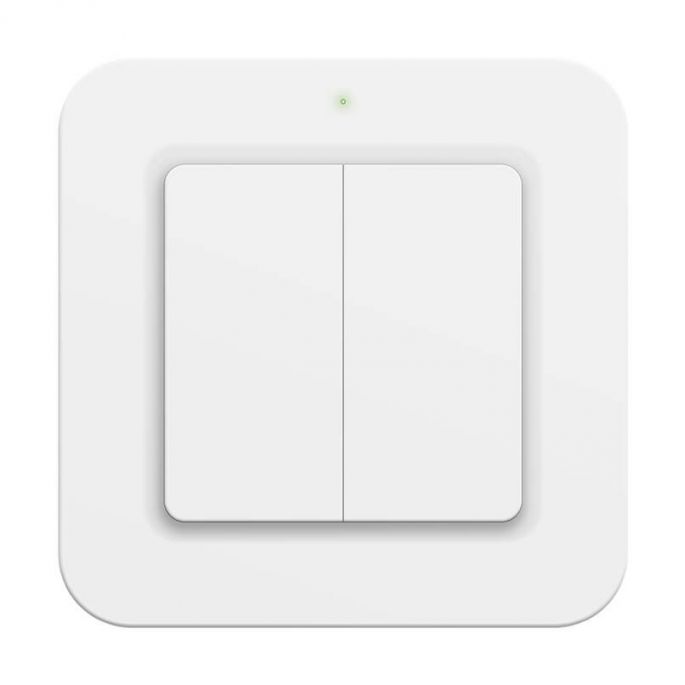 Draadloze wandschakelaar enkelvoudig/dubbel - opbouw - t.b.v. Pro-Remote