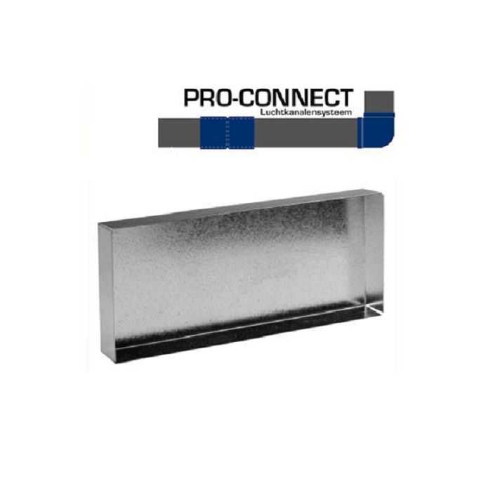 Rechthoekige einddeksel | 220 x 55 mm