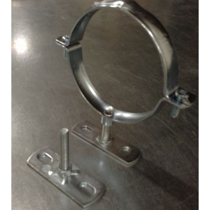 M8 grondplaat | vast moer