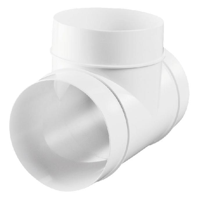 Kunststof T-stuk 90 graden - aansluitmaat Ø 150mm