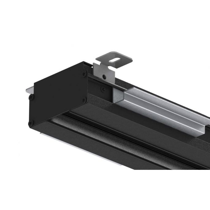 Instucbaar frameloos lijnrooster - 900mm - geïsoleerde plenumbox Ø125mm - TOEVOER & AFVOER