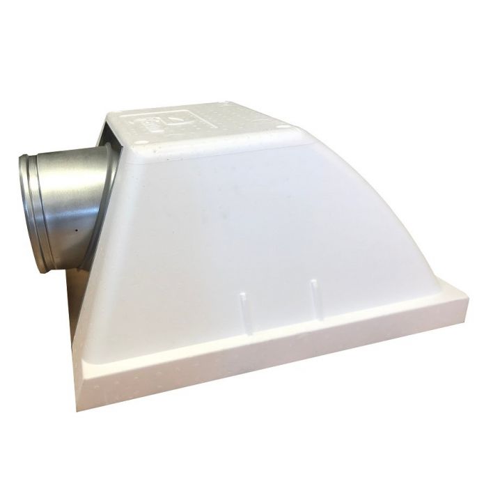 Plenumbox geïsoleerde voor rooster 595 mm x 595 mm | met zij-aansluiting | diameter 250 mm