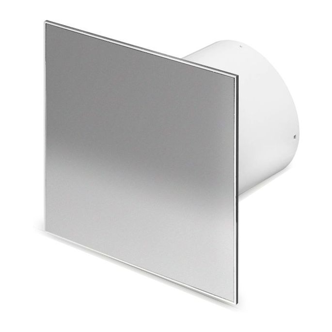 Pro-Design badkamer/toilet ventilator - MET TIMER (KW125T) - Ø125mm - RVS vlak