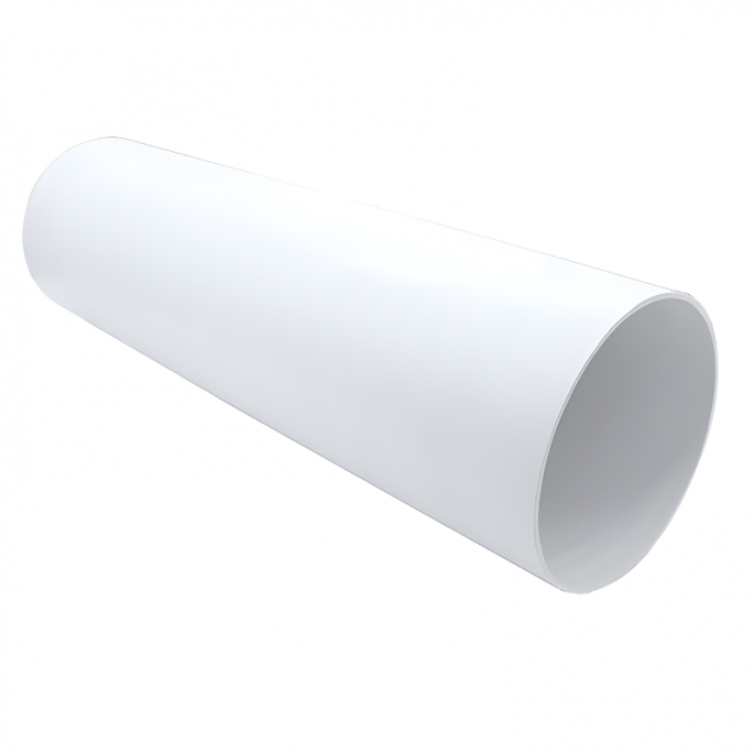Kunststof ventilatiebuis rond | diameter 100 mm | lengte 1 meter