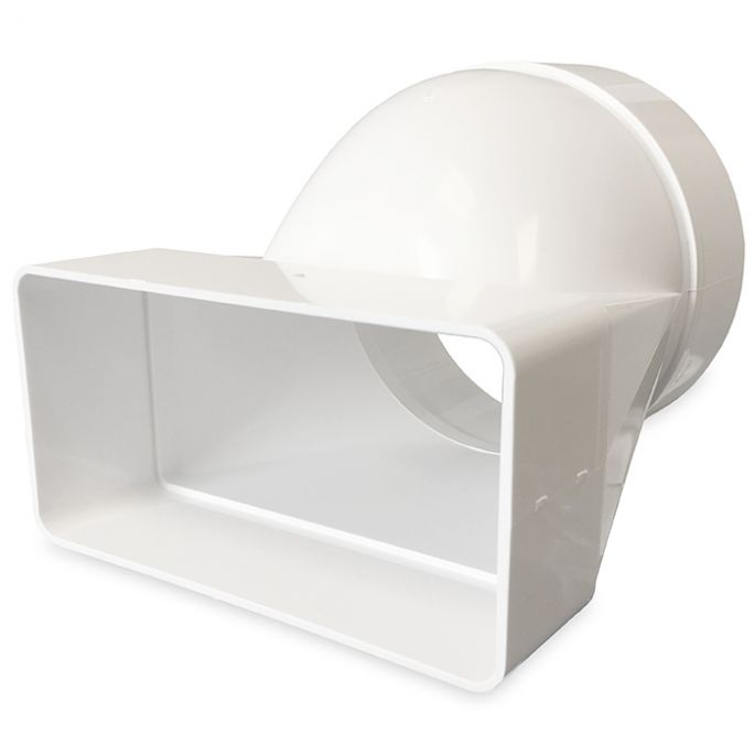 Kunststof asymmetrisch verloopstuk | diameter 100 mm naar 110 x 55 mm