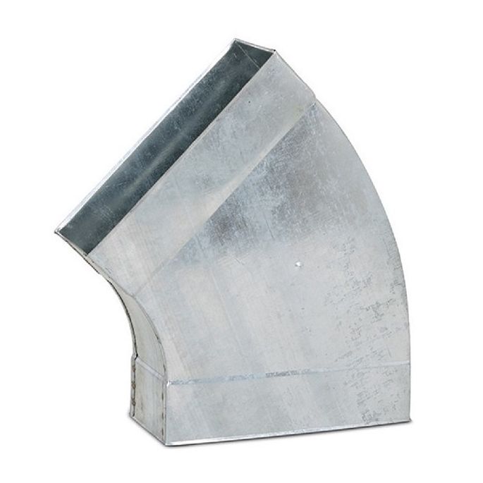 Rechthoekige bocht 45º | 220 x 80 mm | horizontaal