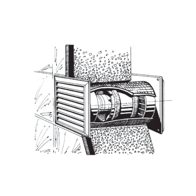 Blauberg TUBO100 Inschuif-buisventilator - 102 m3/h - voor IN kanaal 100mm