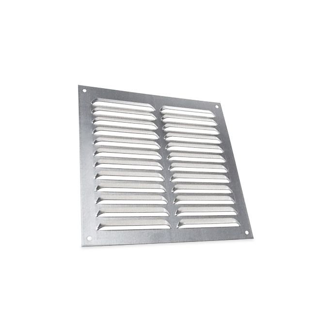 Aluminium schoepenrooster opbouw 250 x 250mm - ALU (1-2525A)