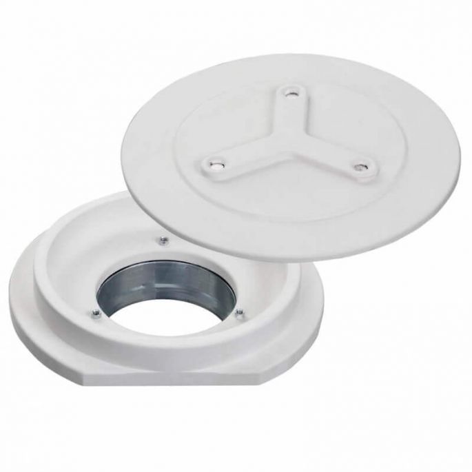 SIDE ROND - Instucbaar frameloos designrooster - Ø160mm - TOEVOER & AFVOER