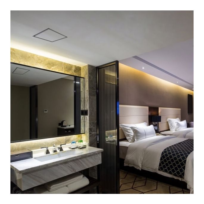 SQUARE - Instucbaar frameloos ventiel - Ø100mm - TOEVOER & AFVOER