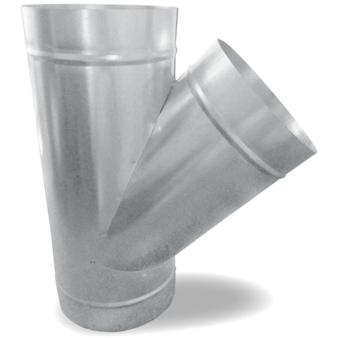 T-stuk 45° | diameter 200mm | aftakking diameter 200mm