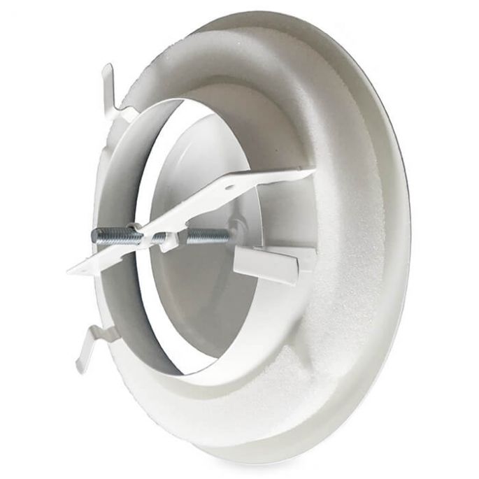 Luchtventiel | afvoer | diameter 125 mm | met bus | wit