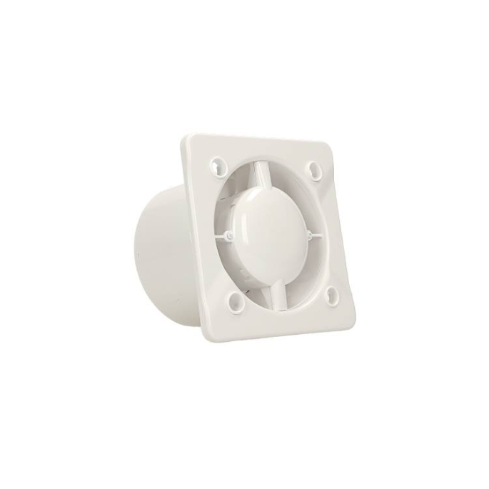 Pro-Design badkamer/toilet ventilator - STANDAARD (KW100) - Ø100mm - vlak kunststof - wit