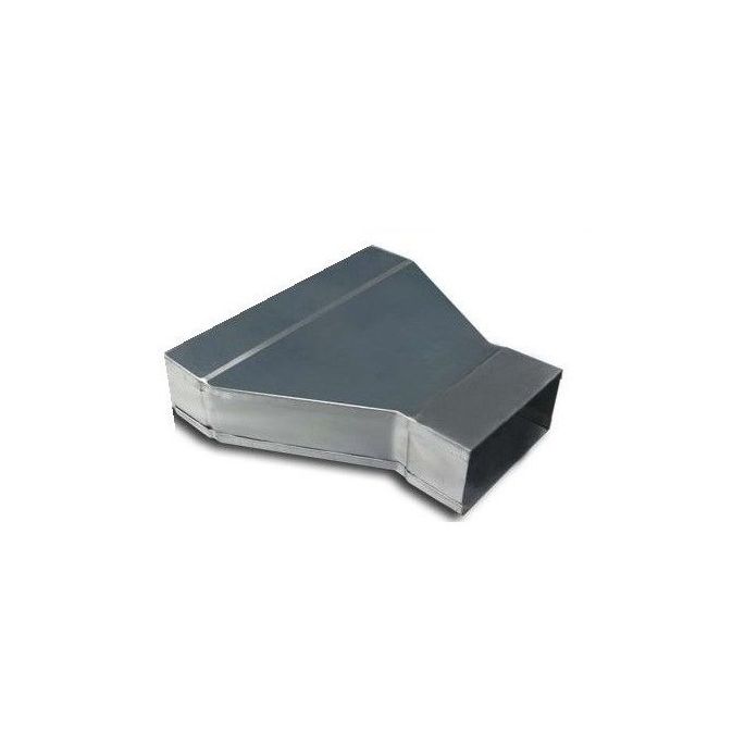 Rechthoekig verloopstuk | 220 x 55 mm naar 110 x 55 mm