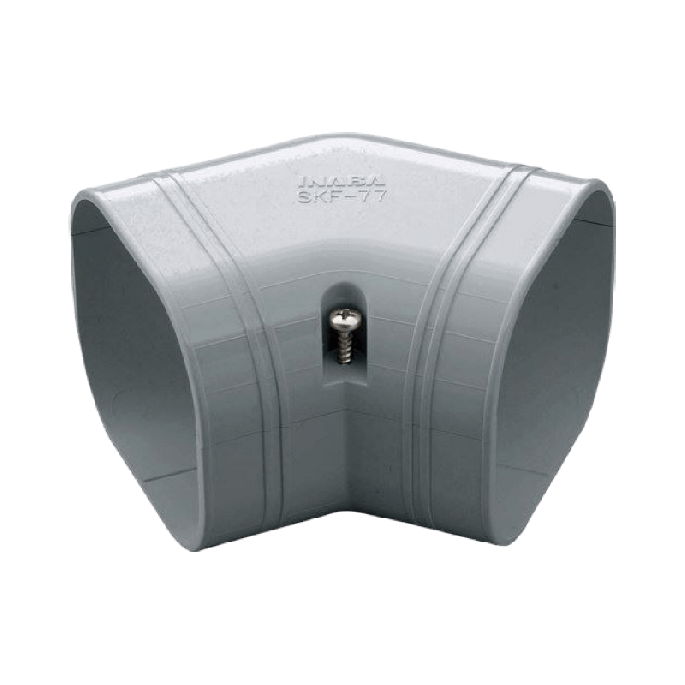 Airco vlakke bocht 45° | grijs