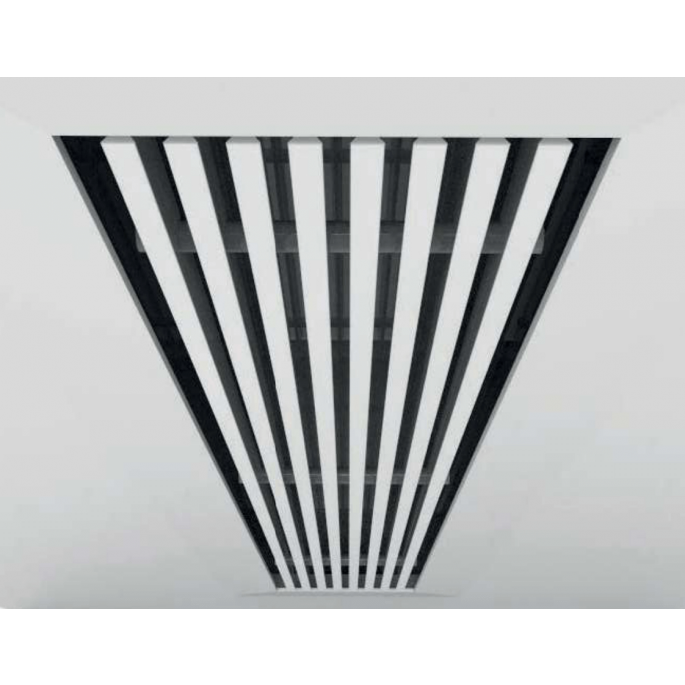 Instucbaar frameloos wandrooster - 160x60mm - t.b.v. kanaal 170x70mm