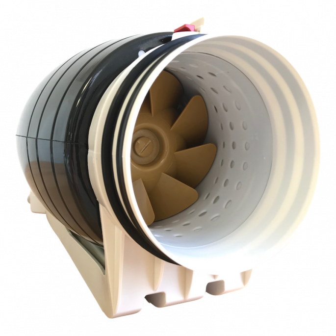 Whisper 'Gold Line' buisventilator diameter 150mm - met nalooptimer OP=OP