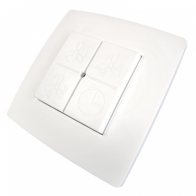 Whisper Green Line 350 - WTW - 350 m3/h - app gestuurd - wand- & plafondmontage