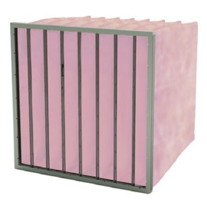Zakkenfilter | 592 x 892 x 600 mm | 8 zakken | glasvezelmedium | F7