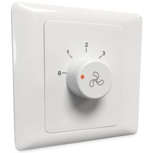  Blauberg aan/uit regelaar voor ventilatoren met meerdere snelheden - inbouw - 3 standen