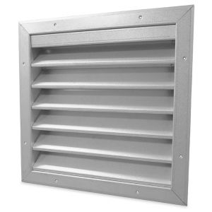 Buitenmuurrooster - grote luchtvolumes - staal (verzinkt) - 700 x 700mm (G74-7070V)