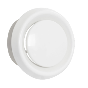 Kunststof luchtventiel | toevoer & afvoer | diameter 125 mm | met bus & veer