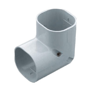 Airco lange stijgende bocht 90° | grijs