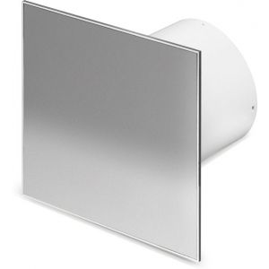 Pro-Design badkamer/toilet ventilator - TREKKOORD (KW125W) - Ø 125mm - RVS vlak